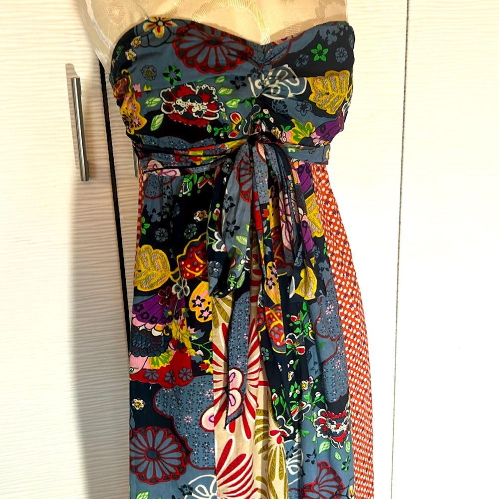 Gorgeous strapless cotton maxi dress, Sz M - Picture 3 of 5